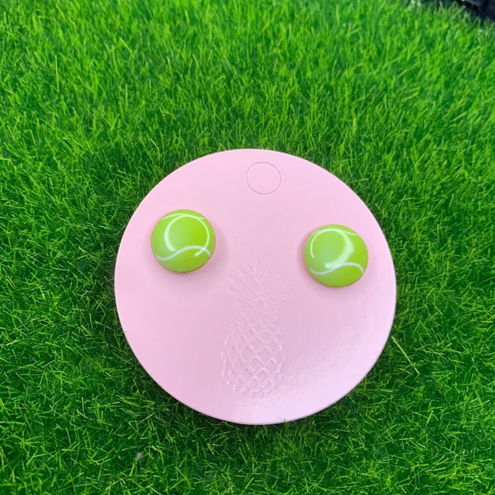 NWT Tennis Ball Stud Earrings
